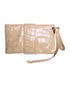 Rivera Crocodile Embossed Envelope Clutch, back view